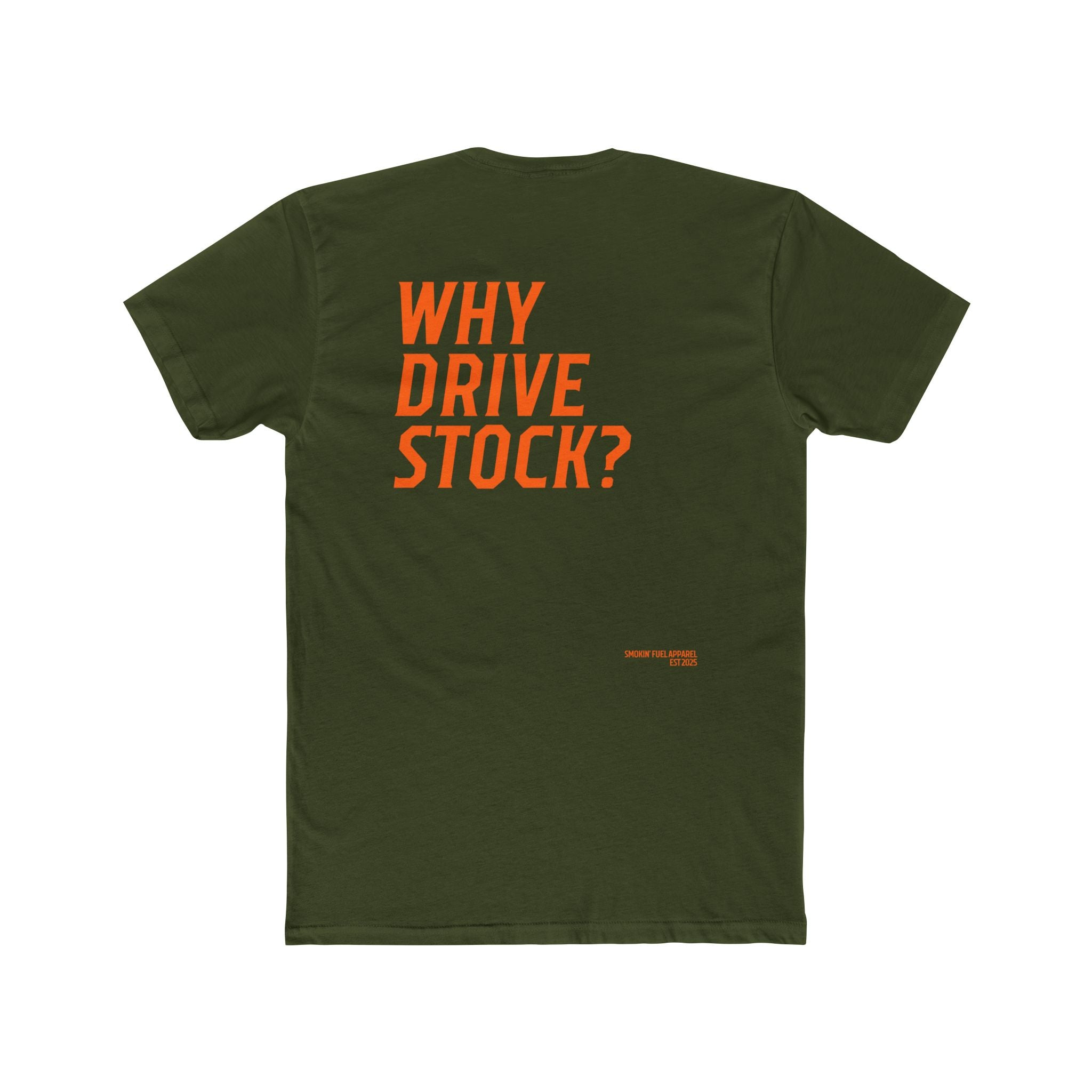 Why Drive Stock Tee Orange