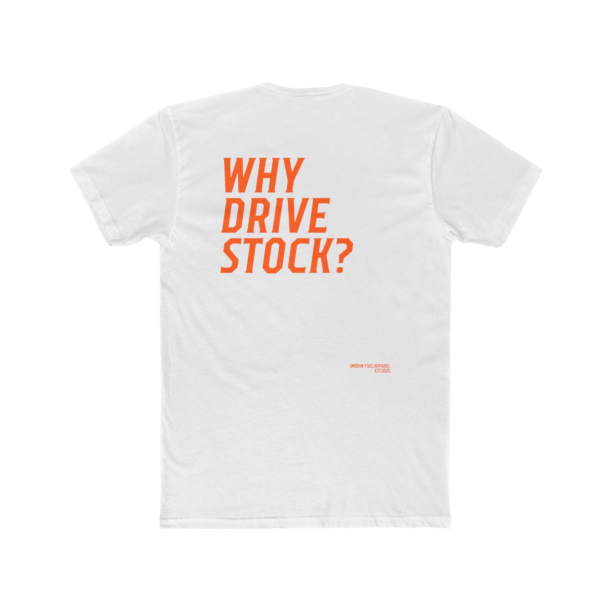 Why Drive Stock Tee Orange